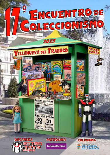 Cartel de la 17ª edición del Encuentro de Coleccionismo de Villanueva del Trabuco (2025)