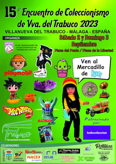 Cartel de la 15ª edición del Encuentro de Coleccionismo de Villanueva del Trabuco (2023)