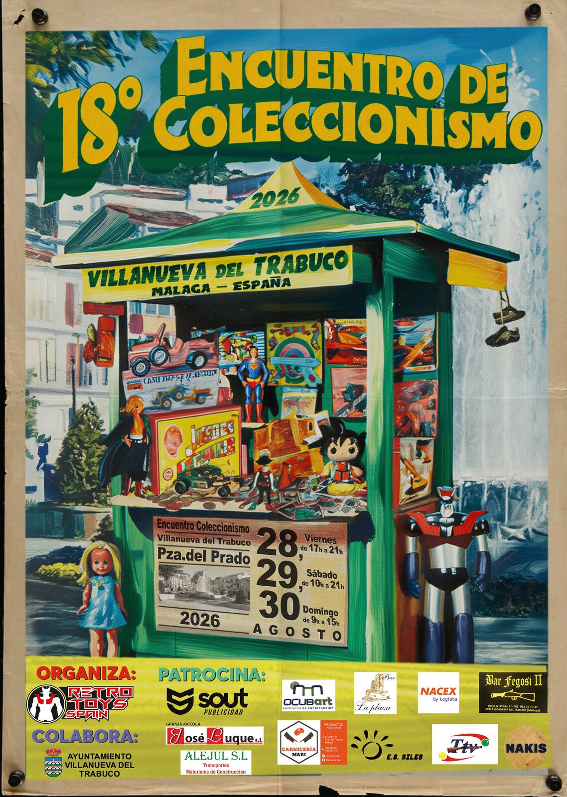 Cartel oficial del 18º Encuentro de Coleccionismo de Villanueva del Trabuco 2026
